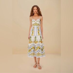 NWT • Farm Rio • Sicily Midi Dress
